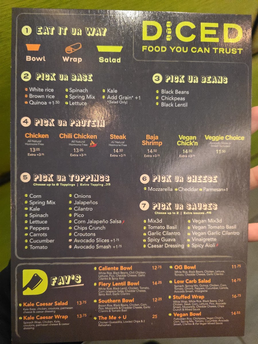 Menu Diced- Country Walk-2